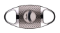 Preview: Zigarrenschneider "Passatore" Carbon Finish 23mm Schnitt